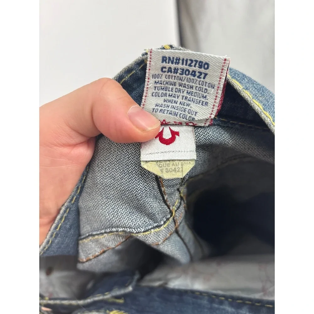 True Religion Billy Super T Jeans Men 30 Rare Y2K Blue Denim